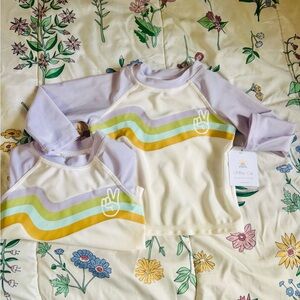 Little co. Unisex rashgaurd set 12m
